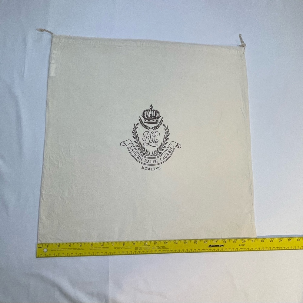 Ralph Lauren Cream Dust Bag, 100% Cotton